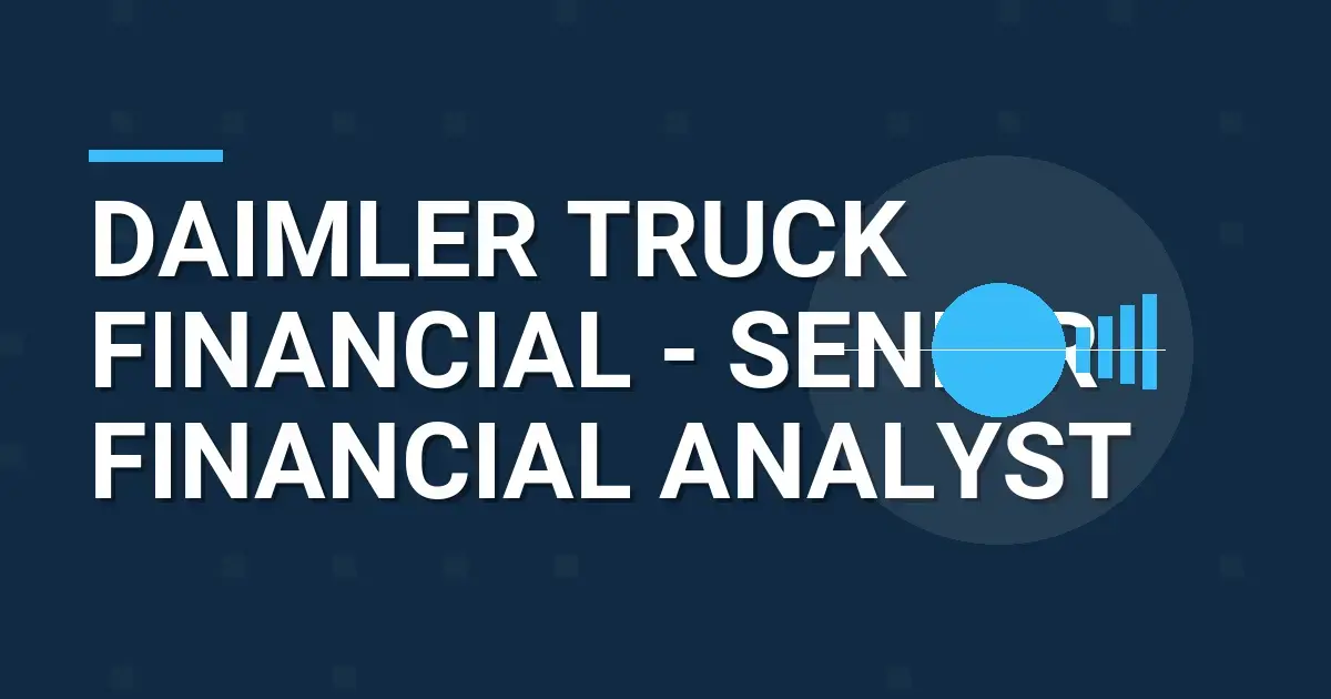 Daimler Truck Financial - Senior Financial Analyst