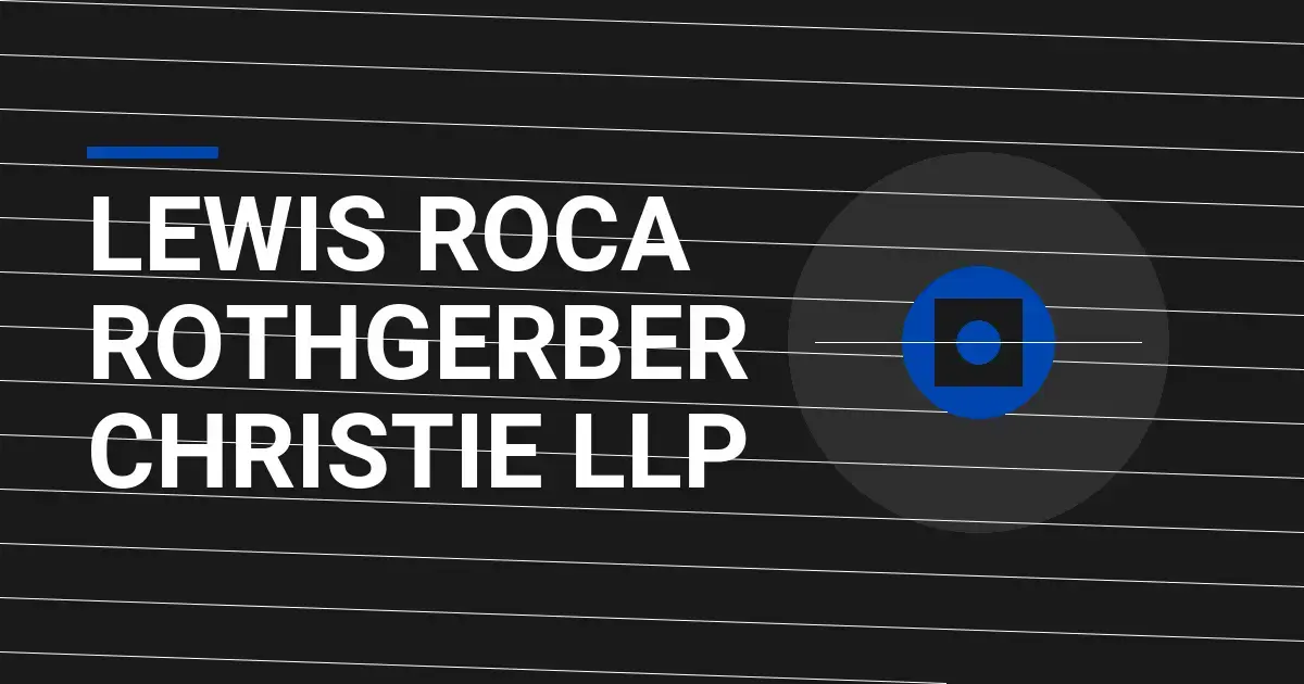Lewis Roca Rothgerber Christie LLP