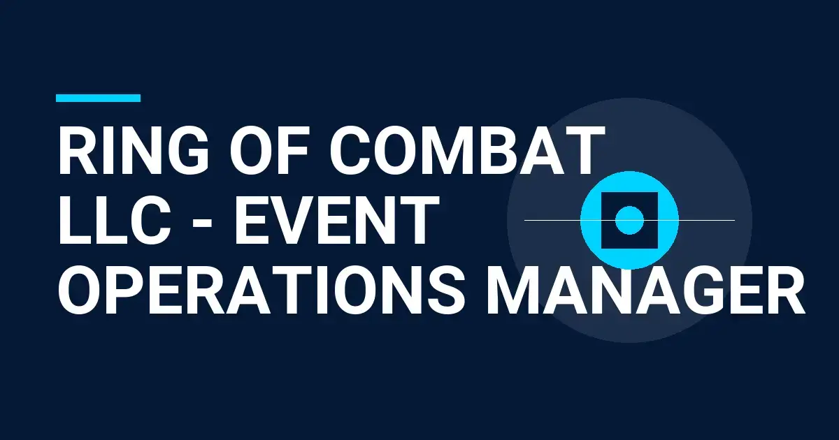 Ring of Combat LLC - Event Operations Manager